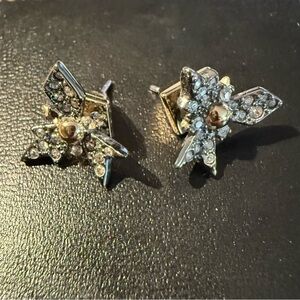 Alexis Bittar Gold and Silver Starburst Earrings